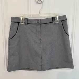Annika by Cutter & Buck Black & White Mini Houndstooth Skort Size8